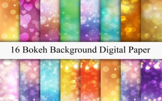 Bokeh Background Digital Papers