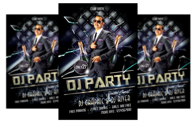 DJ Party - Flyer Template Corporate Identity