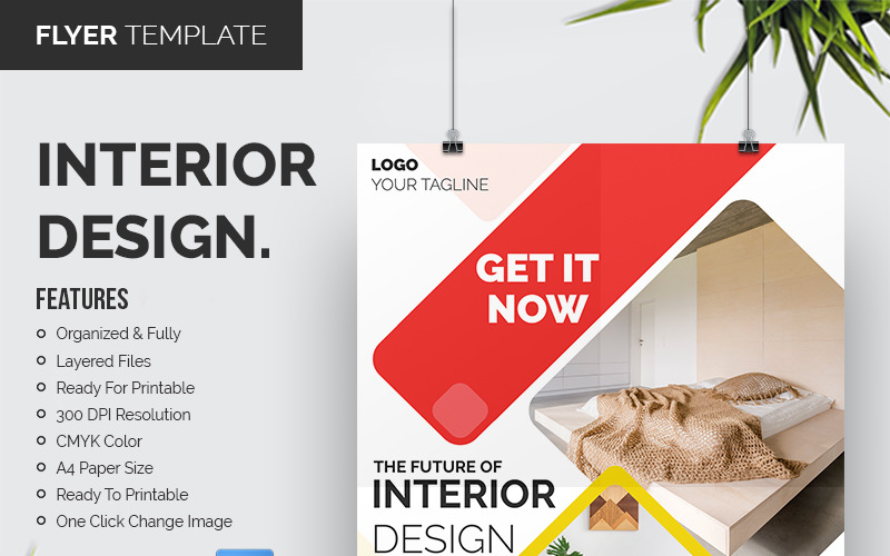 Home Interior - Flyer Template Corporate Identity