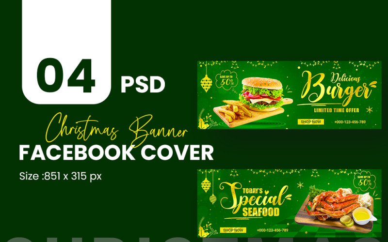 Merry Christmas Facebook Cover Social Media