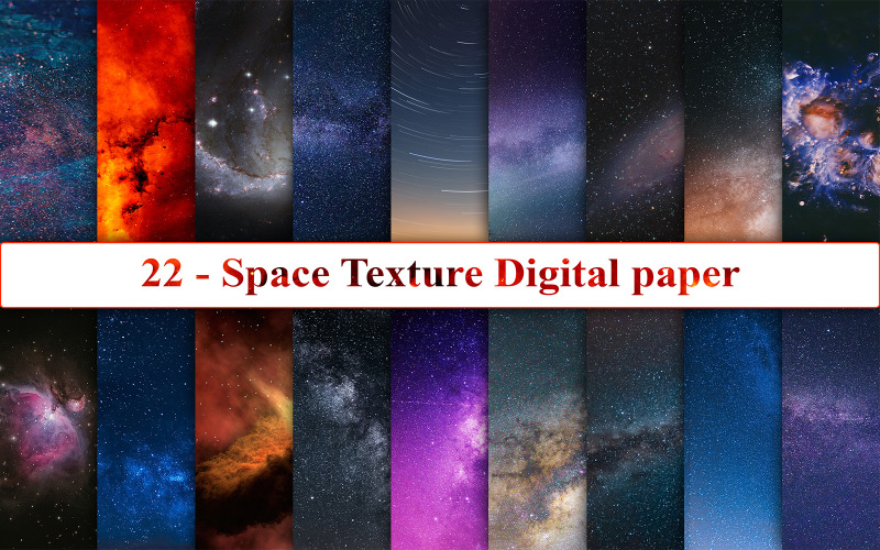Space Texture Digital Paper Background