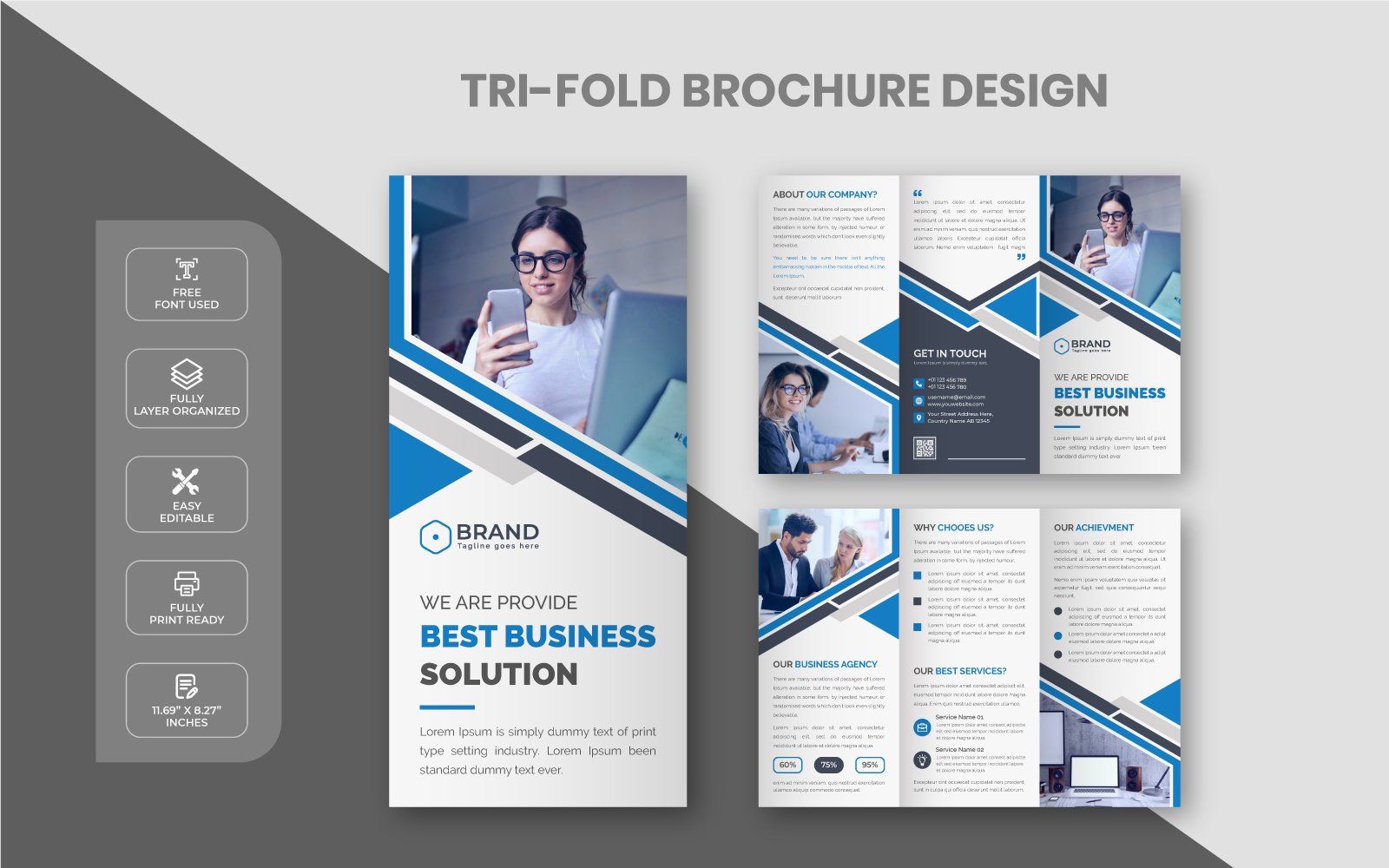 Kit Graphique #220423 Brochure Trifold Divers Modles Web - Logo template Preview