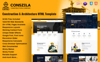 Conszila - Construction & Architecture HTML Template