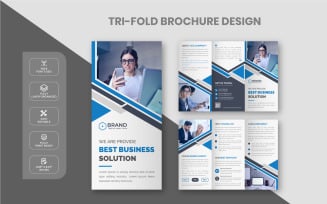 Creative Modern Corporate Business Trifold Brochure Design Template