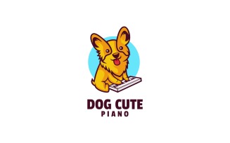 Dog Cute Simple Mascot Logo
