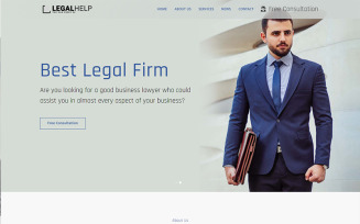 Law Expert And Legal Firm Responsive Website Template