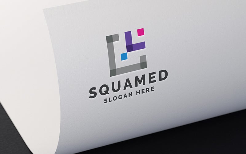 Square Media Agency Professional Logo Logo Template