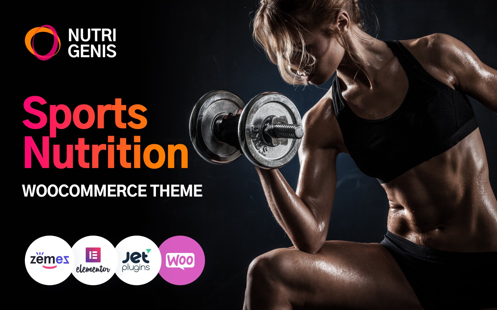Nutrigenis - Sports Nutrition WordPress Theme