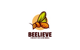 Bee Simple Mascot Logo Style