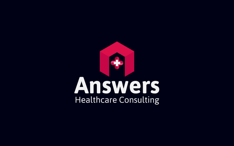 Letter A Healthcare logo design Logo Template