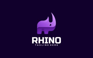 Rhino Gradient Logo Style