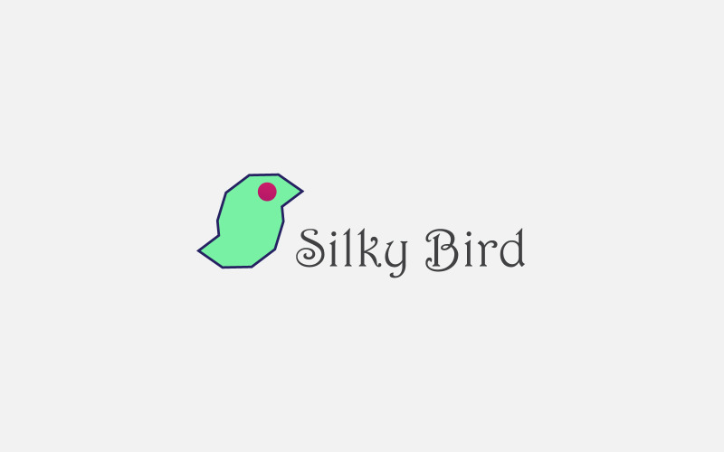 S+ Silky Bird logo design template Logo Template