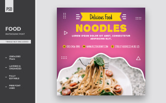 Food Noodle Instagram Post