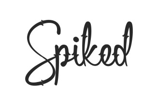 Spiked Handwriting Display Font