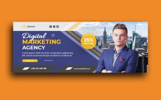 Digital Marketing Agency Facebook Cover Web Banner Template