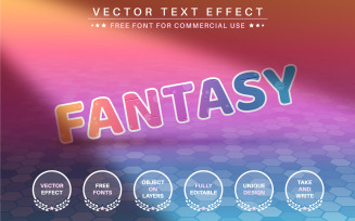 Fantasy - Editable Text Effect, Font Style