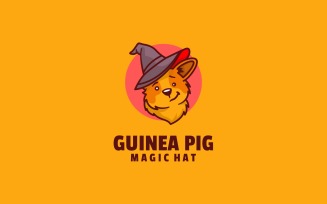 Guinea Pig Mascot Cartoon Logo