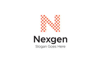 N Letter Nexgen Logo Design Template