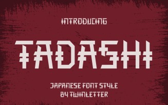 TADASHI Faux Japanese Font