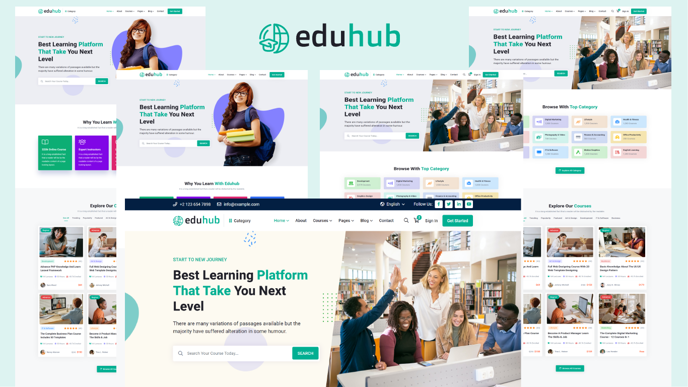 Eduhub - Education And LMS HTML5 Template