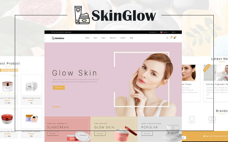 Template #220943 Cosmetic Woocommerce Webdesign Template - Logo template Preview