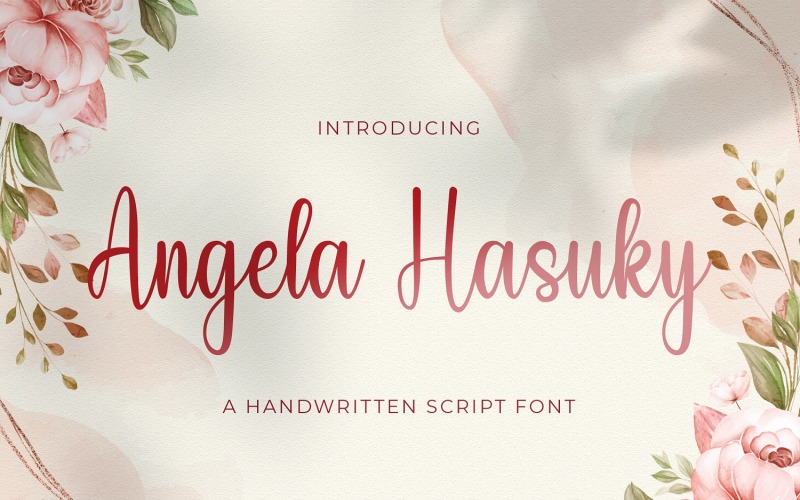 Angela Hasuky - Handwritten Font