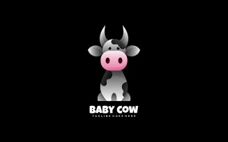 Baby Cow Gradient Logo Style
