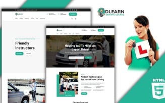 Dlearn Driving Traffic School HTML5 Website Template