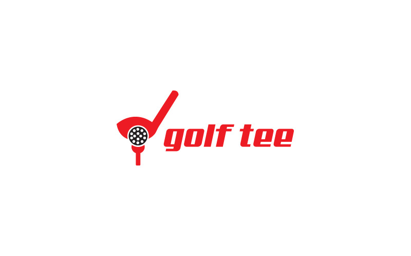 Golf tee logo design template Logo Template