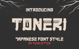 TONERI - Faux Japanese Font