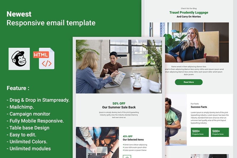 Template #221055 Best Email Webdesign Template - Logo template Preview