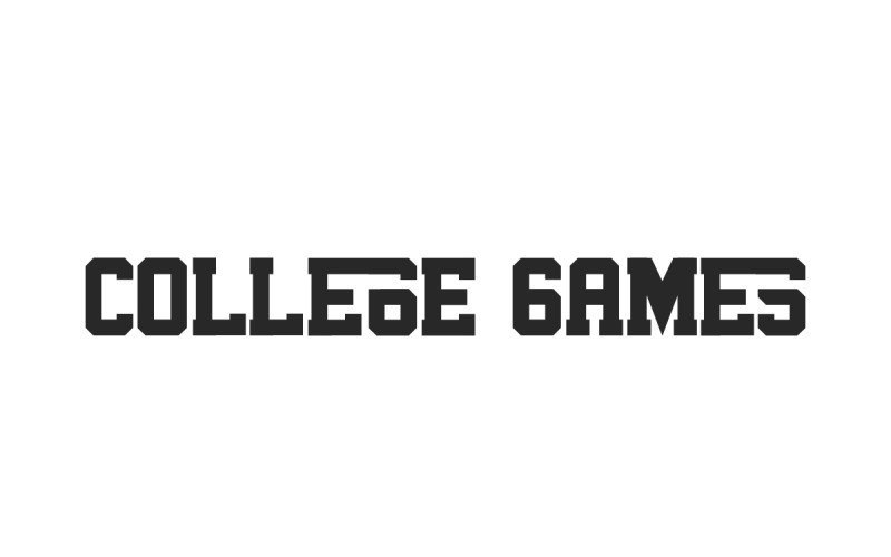 College Games Sport Serif Font