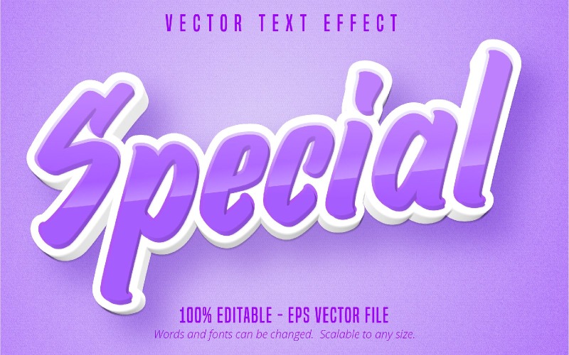 Special - Editable Text Effect, Cartoon Text Style, Graphics Illustration