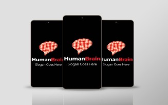 Human Brain Logo Template