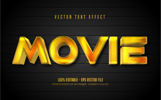 Movie - Editable Text Effect, Cartoon Text Style, Graphics Illustration