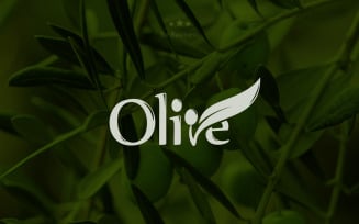 Olive oil label, organic product. Vector olive branch with leaf and drupe, vector logo