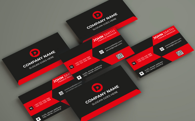 Stylish Business Card Template Corporate Identity