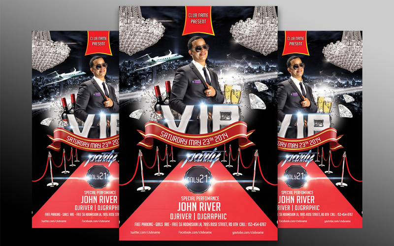 VIP Party - Flyer Template Corporate Identity