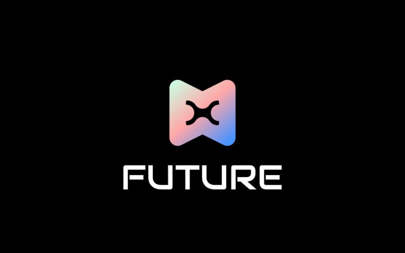 Abstract Modern Futuristic Logo Logo Template