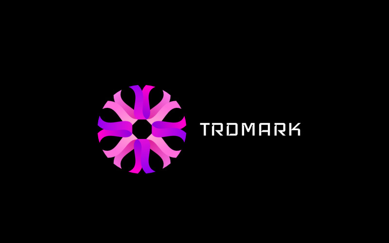 Abstract Tech Gradient - Futuristic Logo Logo Template