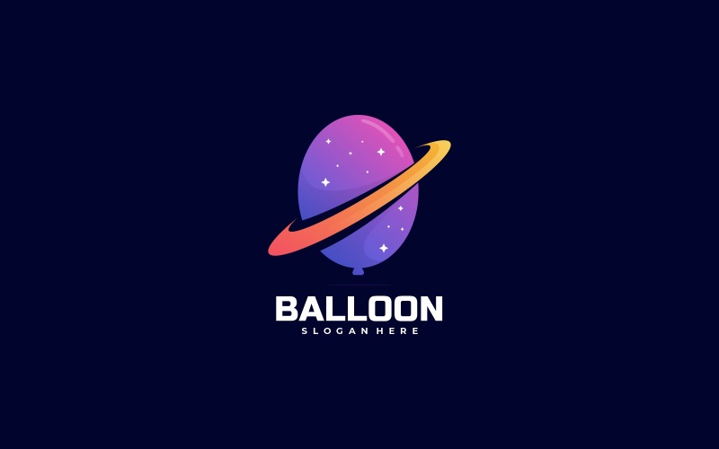 Balloon Gradient Logo Style Logo Template