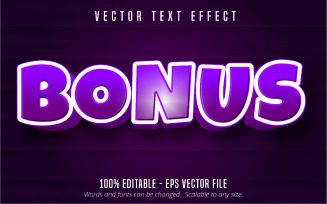 Bonus - Editable Text Effect, Cartoon Text Style, Graphics Illustration