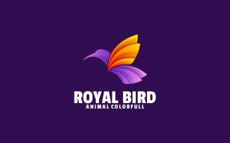 Royal Bird Gradient Colorful Logo