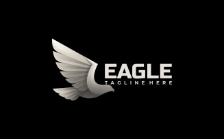 Vector Logo Eagle Gradient Style