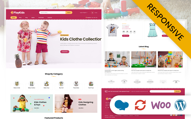 Template #221350 Toys Gift Webdesign Template - Logo template Preview