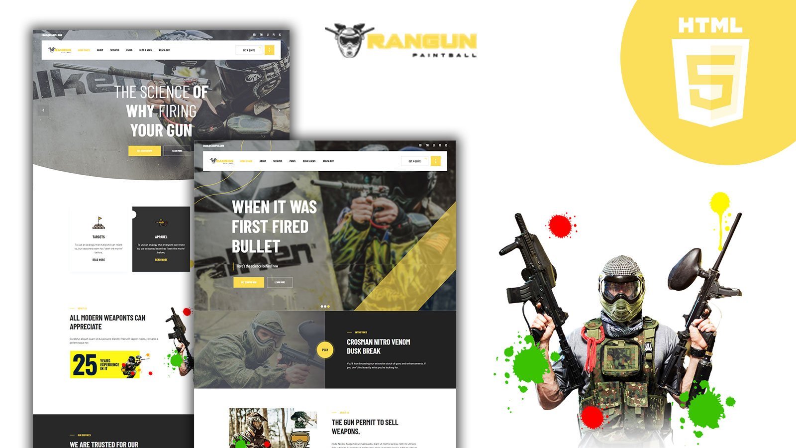 Template #221356 Airsoft Club Webdesign Template - Logo template Preview