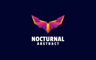 Abstract Nocturnal Gradient Colorful Logo