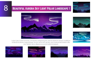 8 Beautiful Aurora Sky Light Polar Landscape 1
