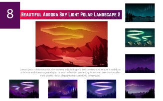 8 Beautiful Aurora Sky Light Polar Landscape 2