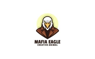 Mafia Eagle Simple Mascot Logo
